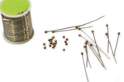 Create custom head pins with Finial beads.
